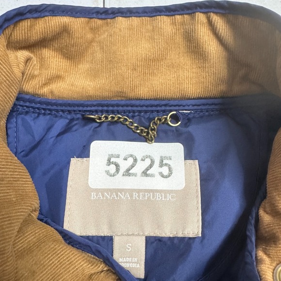 Banana Republic Jacket Womens Small Navy Quilted Belted Equestrian Buckles - Picture 10 of 10